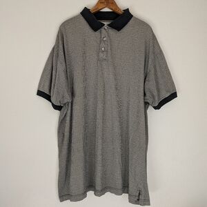 Alexander Lloyd Natural Exchange Men's Sz 2XLT Black Short Sleeve Polo Shirt